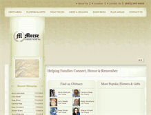 Tablet Screenshot of morsefuneralhome.com